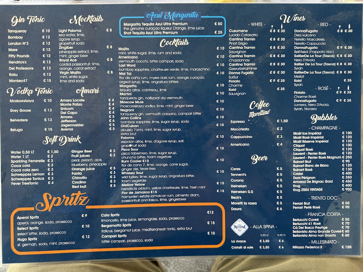 Menu Ristorante A’Cala-2