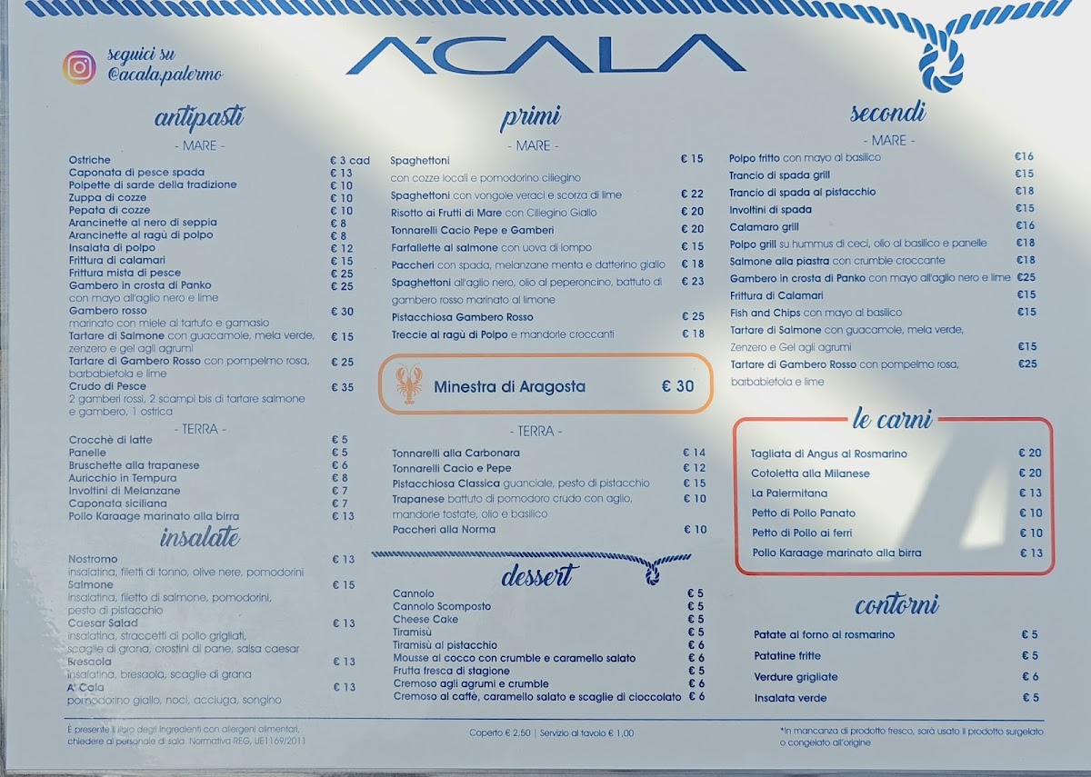 Menu Ristorante A’Cala-3